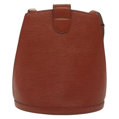 Louis Vuitton Cluny Shoulder Bag Epi Leather, BROWN, LEATHER, Shoulder bag