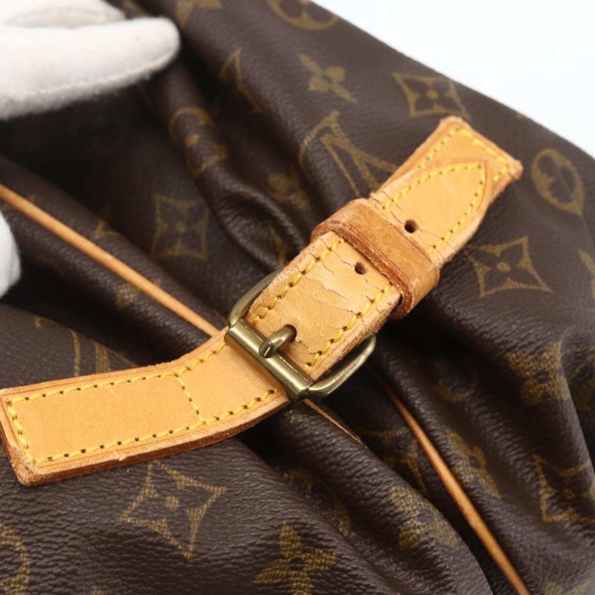 Louis Vuitton Saumur Handbag Monogram Canvas, BROWN, CANVAS, Shoulder bag