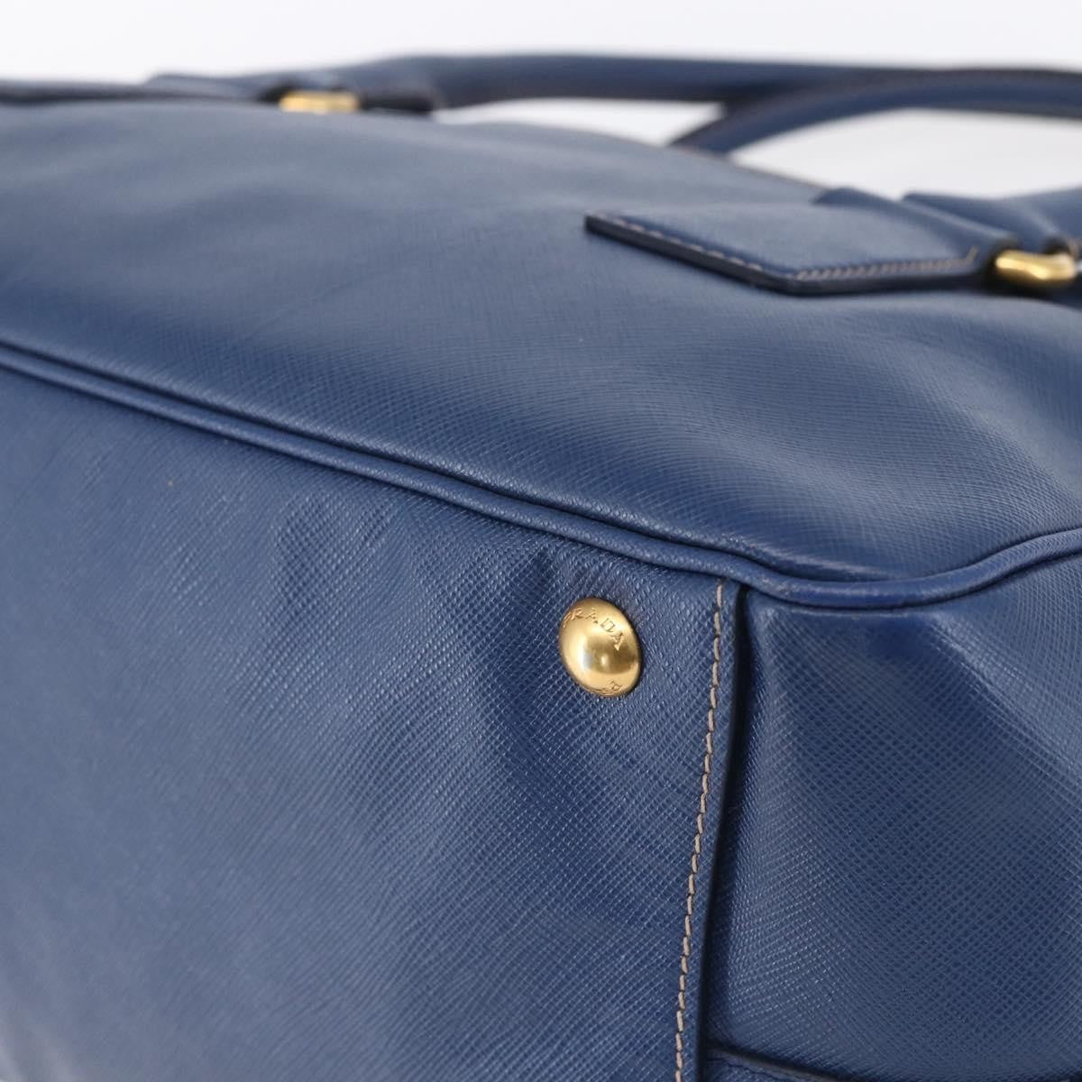 Prada Vintage Handbag Leather, BLUE, LEATHER, Handbag