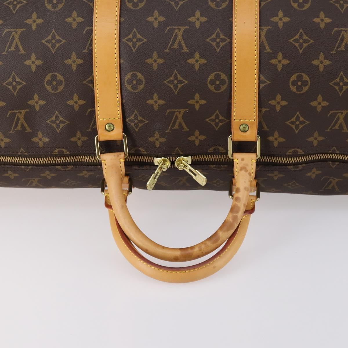 Louis Vuitton Keepall Bag Monogram Canvas, BROWN, CANVAS, Travel bag