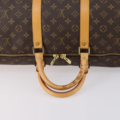 Louis Vuitton Keepall Bag Monogram Canvas, BROWN, CANVAS, Travel bag