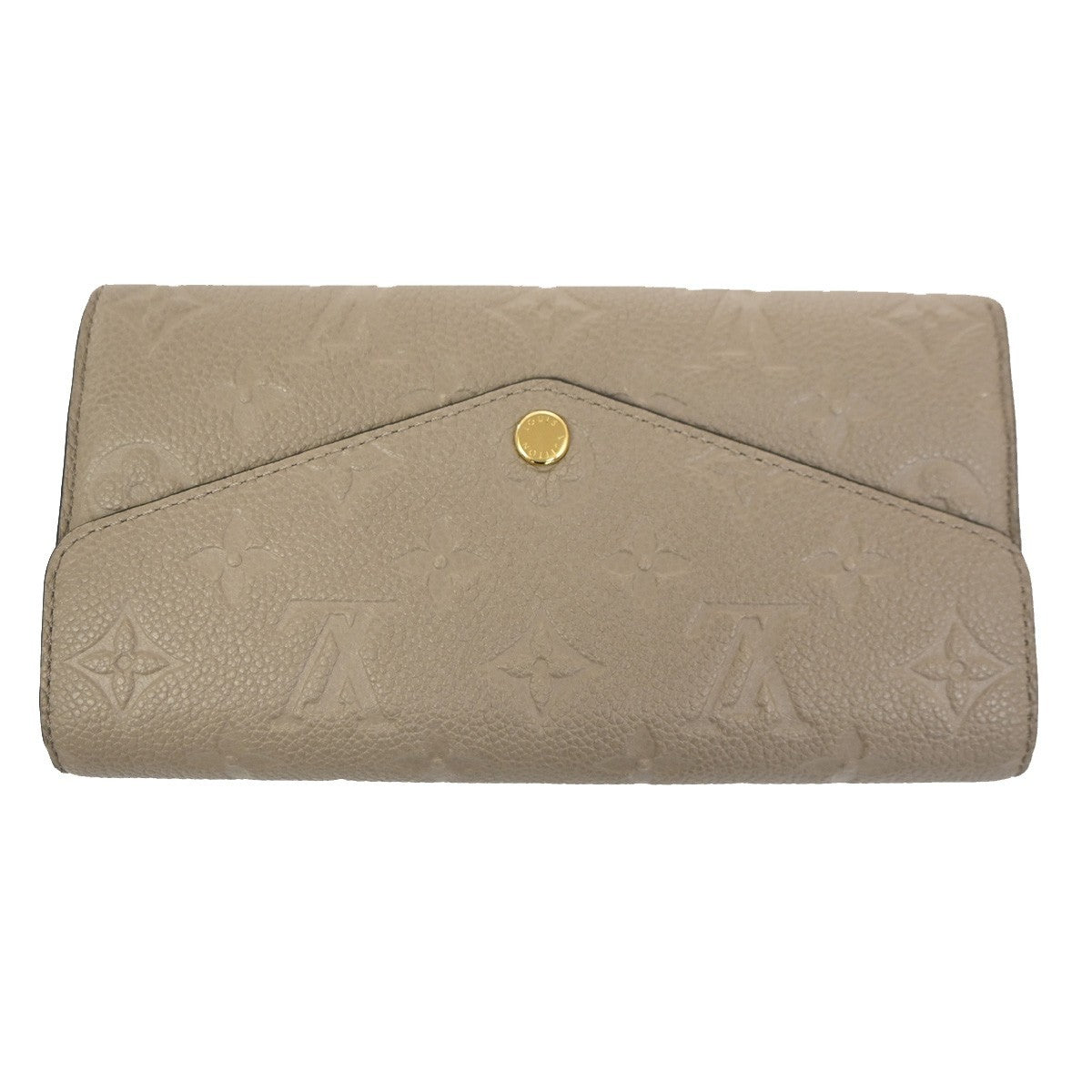 Louis Vuitton Portefeuille Sarah Wallet Monogram Empreinte, BEIGE, LEATHER, Wallets