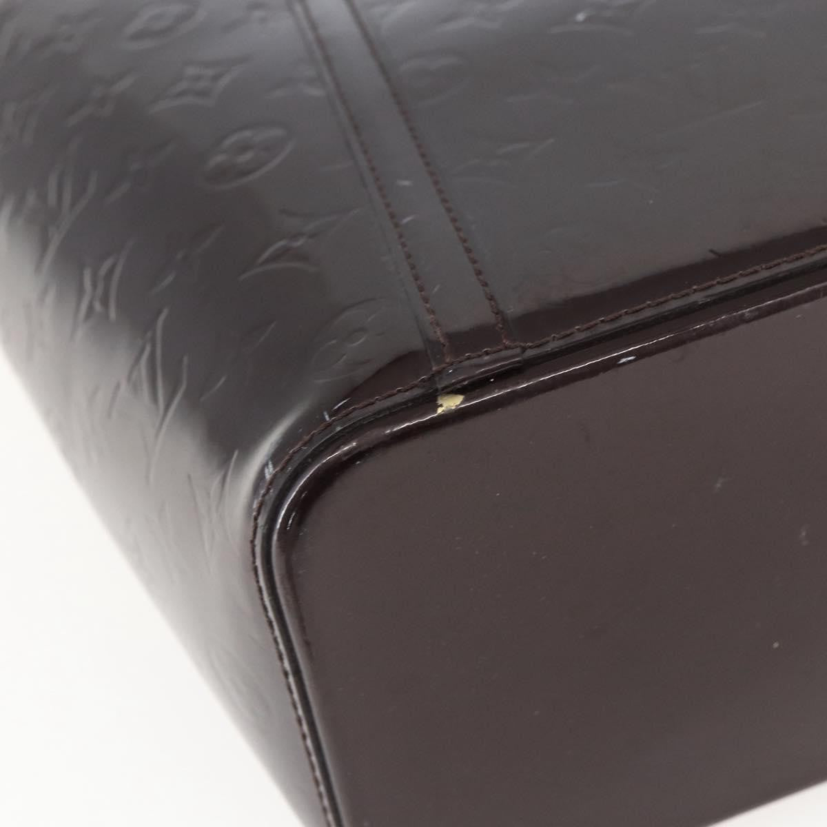 Louis Vuitton Avalon Handbag Monogram Vernis, PURPLE, PATENT_LEATHER, Handbag