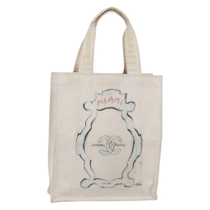 Chanel Cruise Tote Printed Canvas, BEIGE, CANVAS, Tote bag