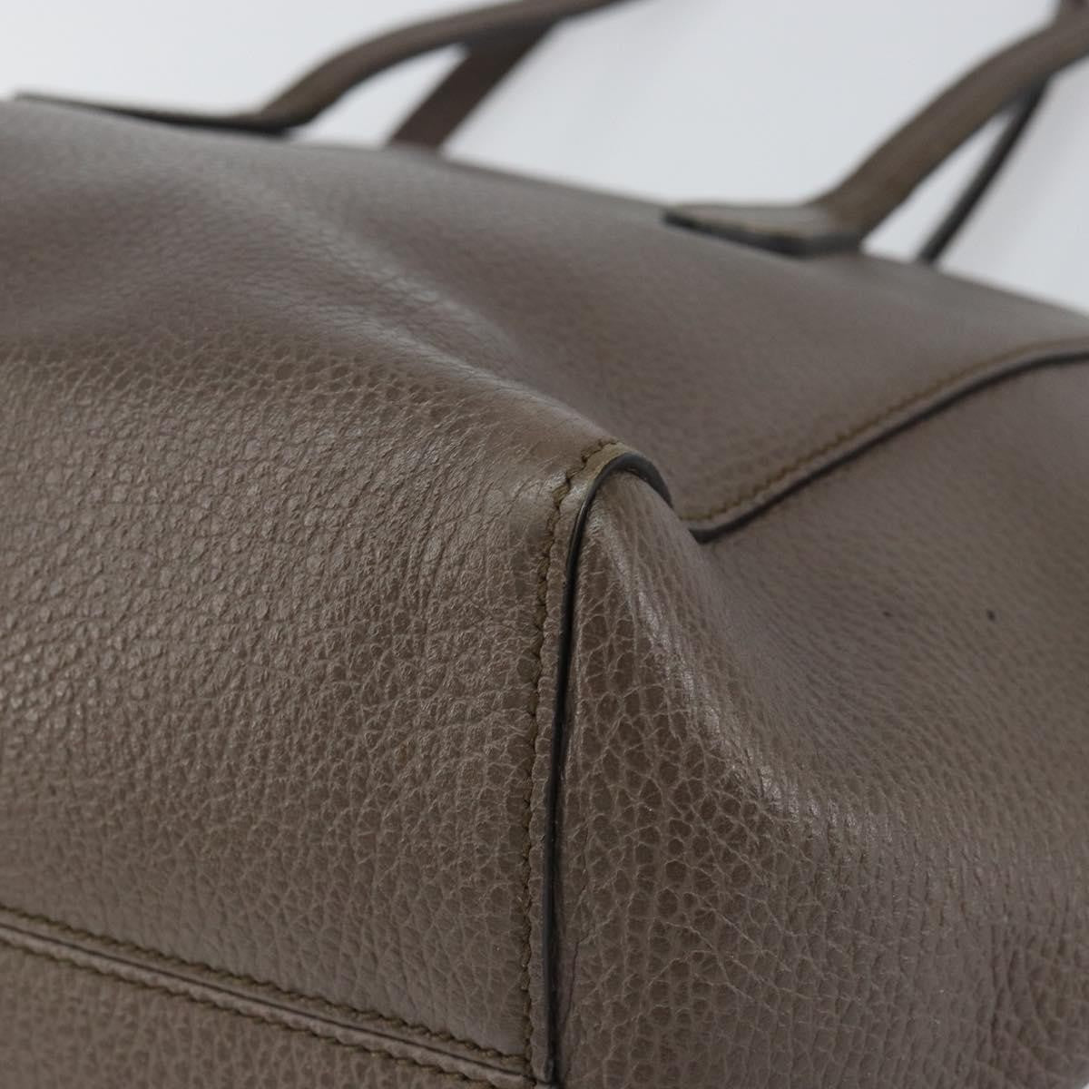 Gucci Swing Tote Leather, GRAY, LEATHER, Tote bag