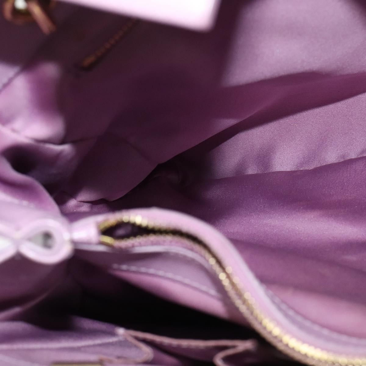 Salvatore Ferragamo Vara Bow Chain Tote Leather, PURPLE, LEATHER, Tote bag