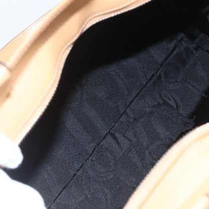 Salvatore Ferragamo Double Gancini Side Buckle Tote Leather, BEIGE, LEATHER, Handbag