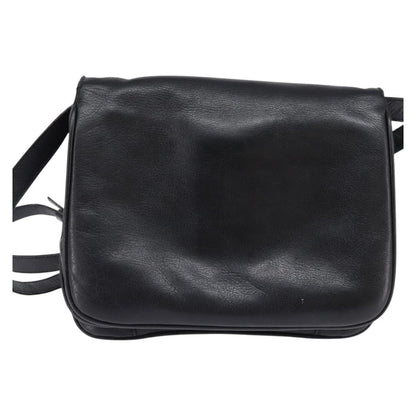 Celine Shoulder Bag Leather, BLACK, LEATHER, Shoulder bag