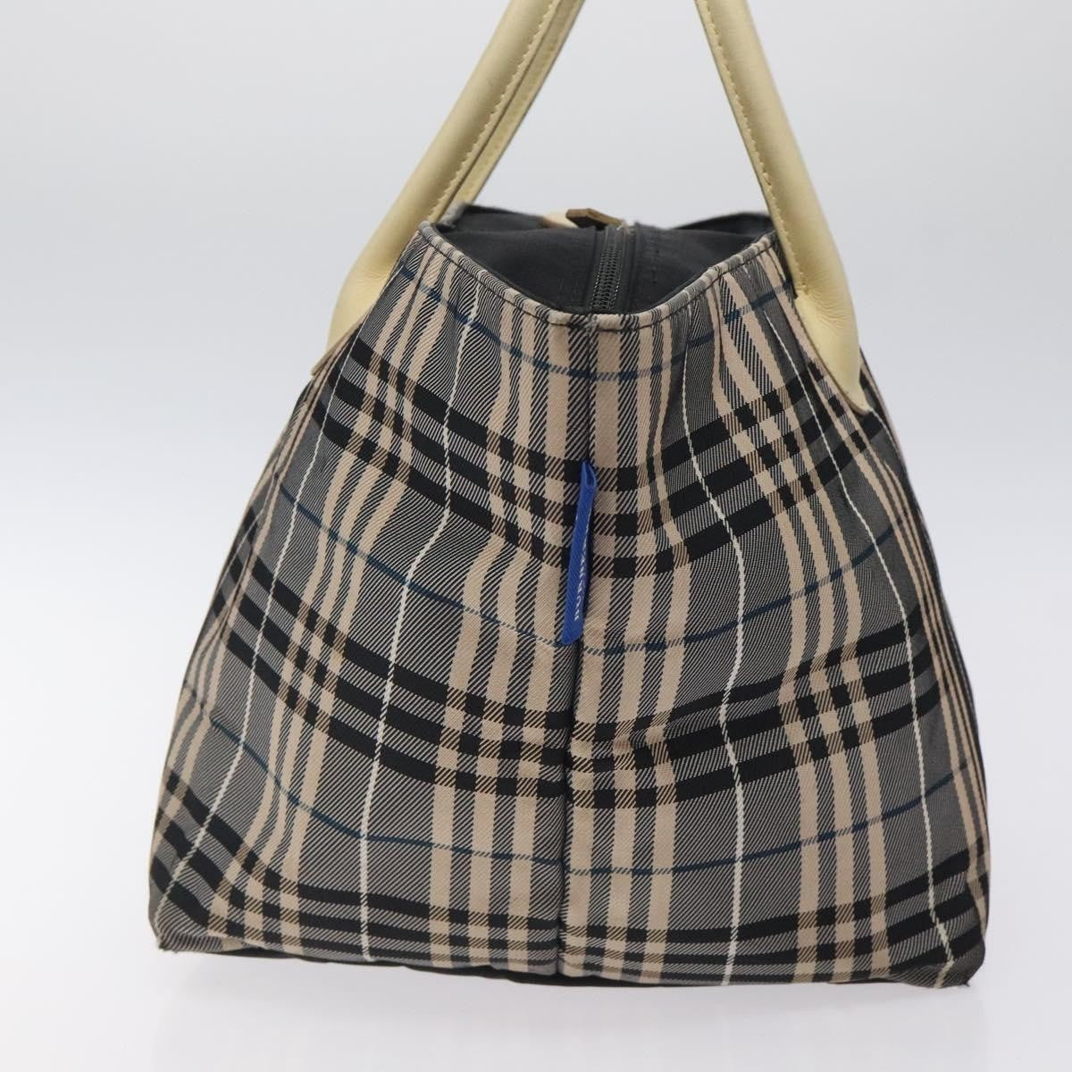 Burberry Nova Check Tote canvas check pattern, NAVY, CANVAS, Tote bag