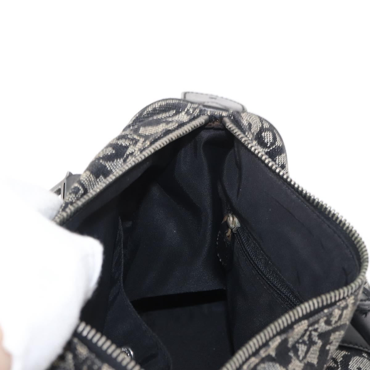 Christian Dior Vintage Trotter Boston Bag Diorissimo Canvas, BLACK, CANVAS, Travel bag