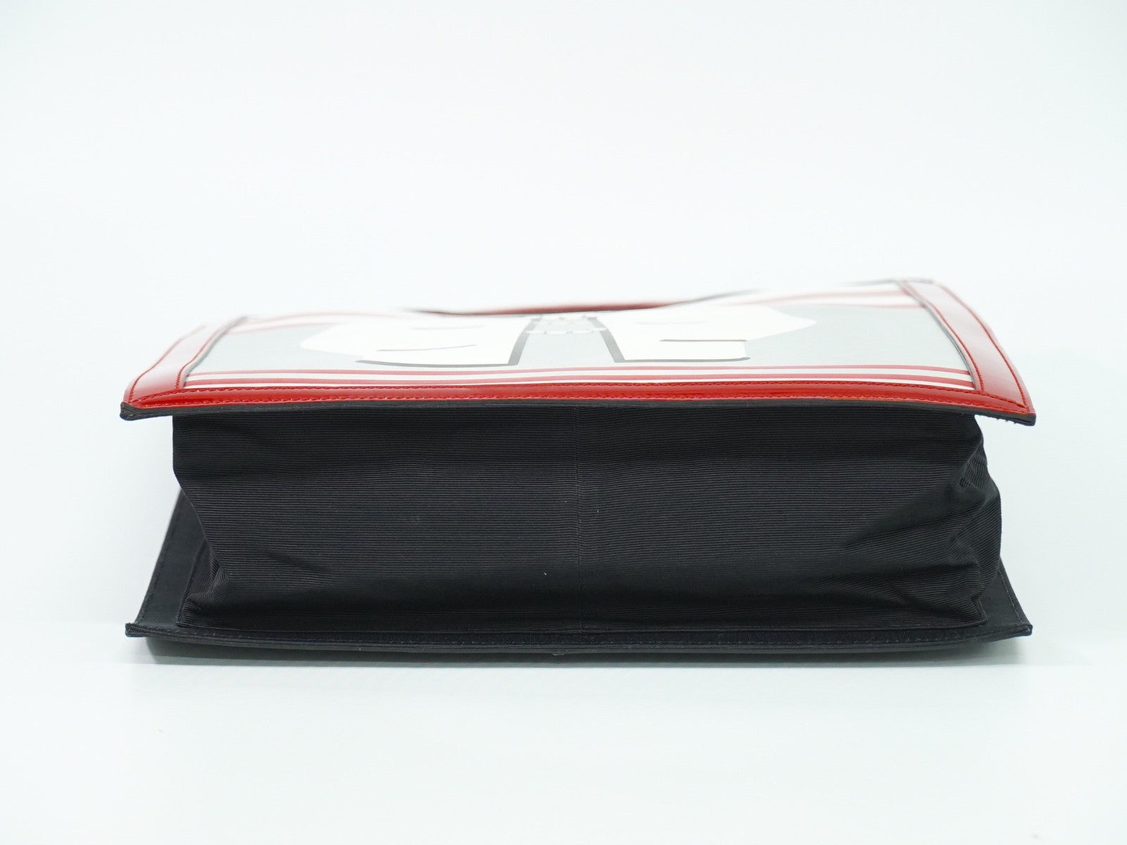 Chanel Vintage Portrait Tote Printed Leather and Quilted Patent, BLACK, PATENT_LEATHER, Tote bag