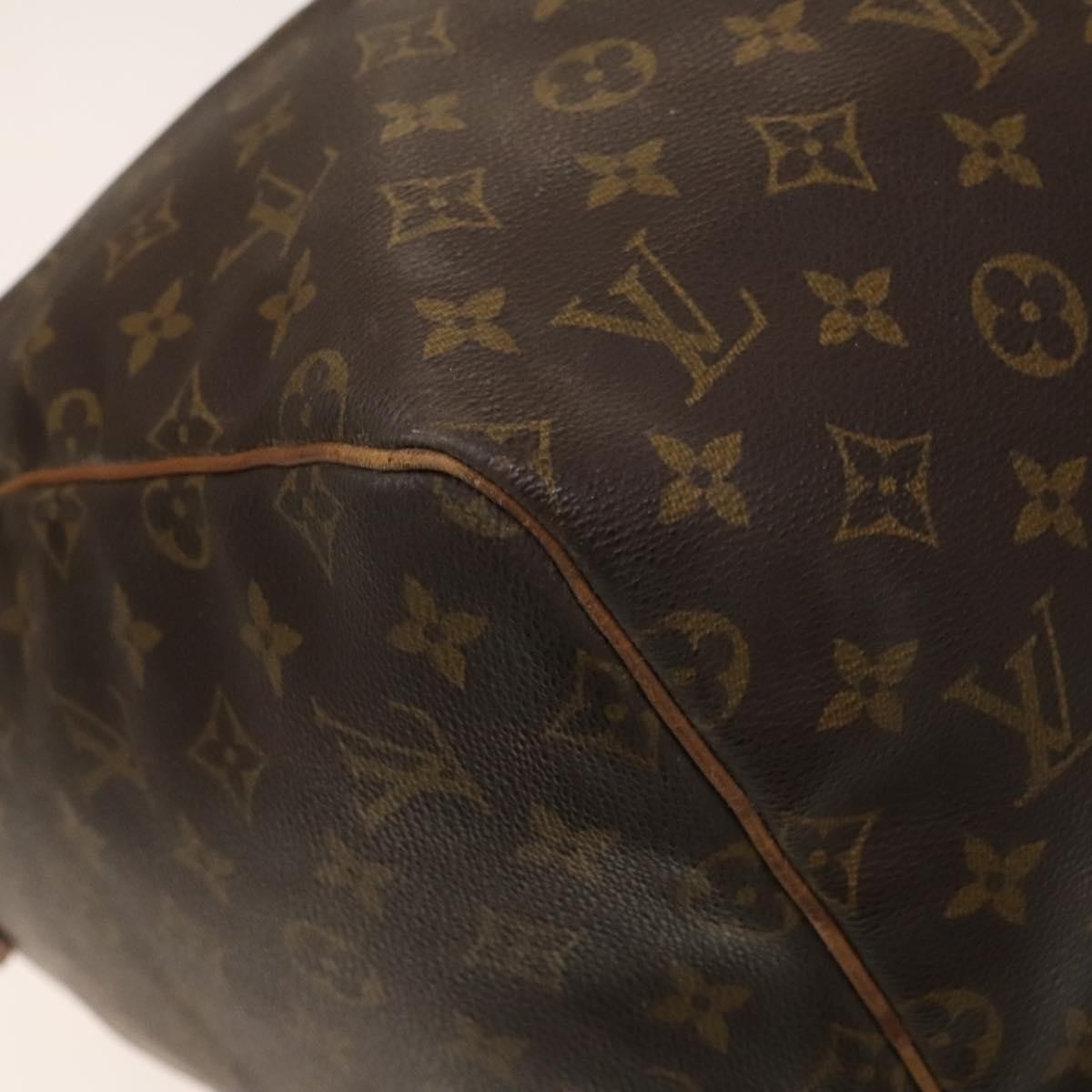 Louis Vuitton Keepall Bag Monogram Canvas, BROWN, CANVAS, Travel bag