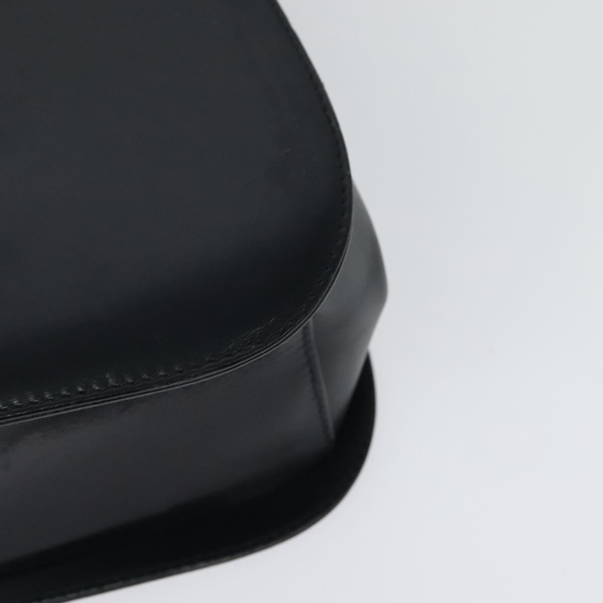 Salvatore Ferragamo Gancini Shoulder Bag Leather, NAVY, LEATHER, Shoulder bag