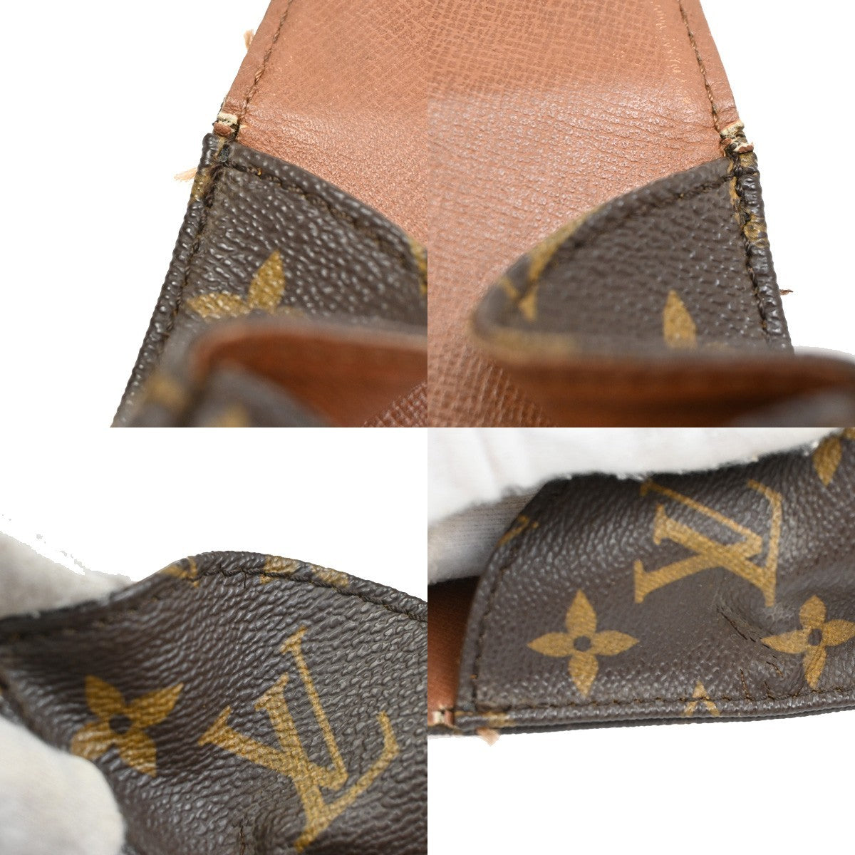 Louis Vuitton Cartouchiere Handbag Monogram Canvas, BROWN, LEATHER, Shoulder bag