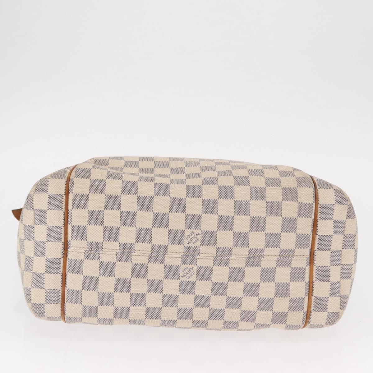 Louis Vuitton Totally Handbag Damier azur, WHITE, CANVAS, Tote bag