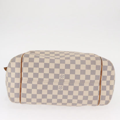 Louis Vuitton Totally Handbag Damier azur, WHITE, CANVAS, Tote bag