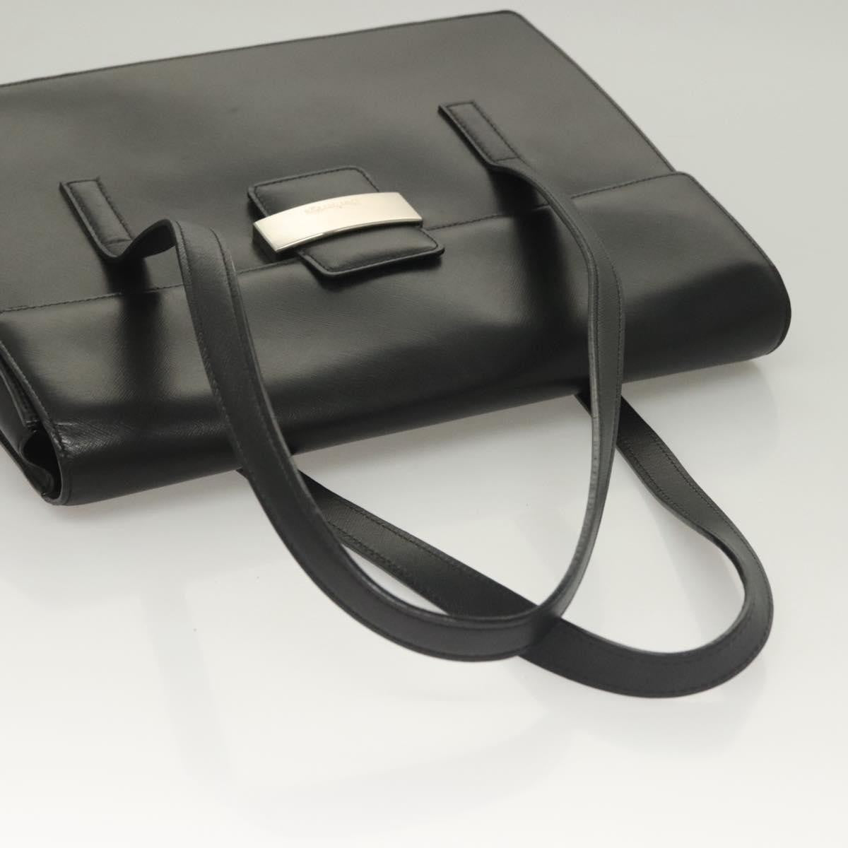 Burberry Vintage Handbag Leather, BLACK, LEATHER, Handbag