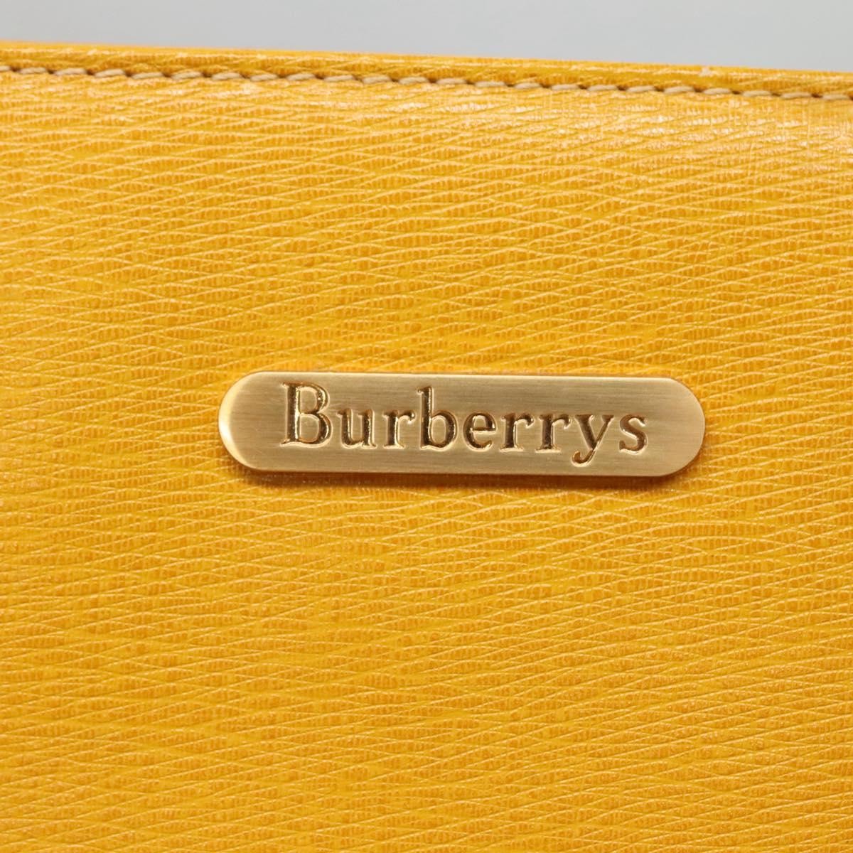 Burberry Vintage Handbag Leather, YELLOW, LEATHER, Handbag