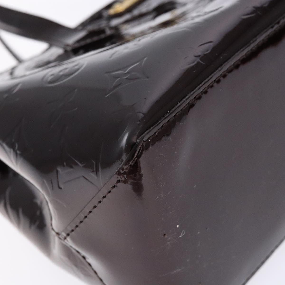 Louis Vuitton Wilshire Handbag Monogram Vernis, BURGUNDY, PATENT_LEATHER, Handbag