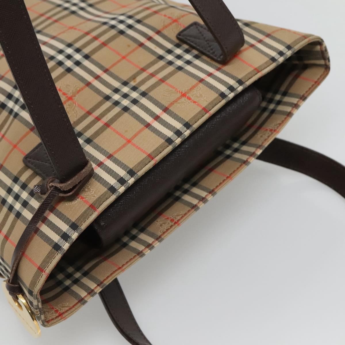 Burberry Nova Check Tote canvas check pattern, BEIGE, CANVAS, Tote bag