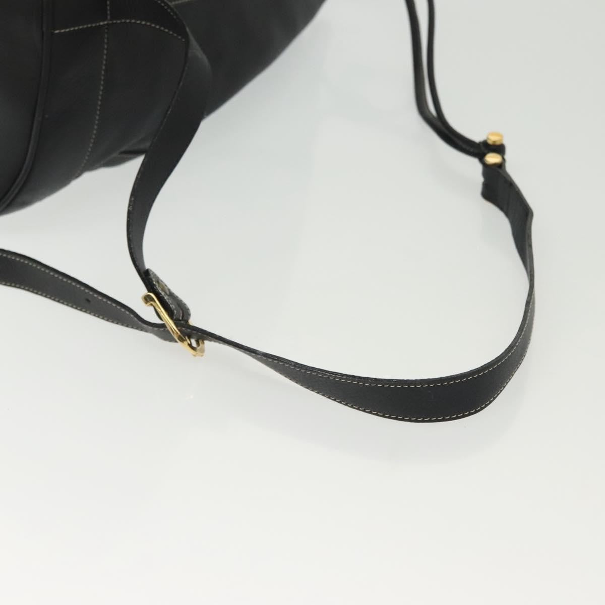 Bally Vintage Shoulder Bag Leather, BLACK, LEATHER, Shoulder bag