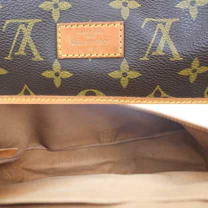 Louis Vuitton Saumur Handbag Monogram Canvas, BROWN, CANVAS, Shoulder bag