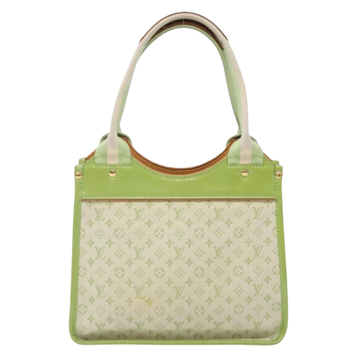 Louis Vuitton Kathleen Tote Mini Lin, GREEN, CANVAS, Tote bag