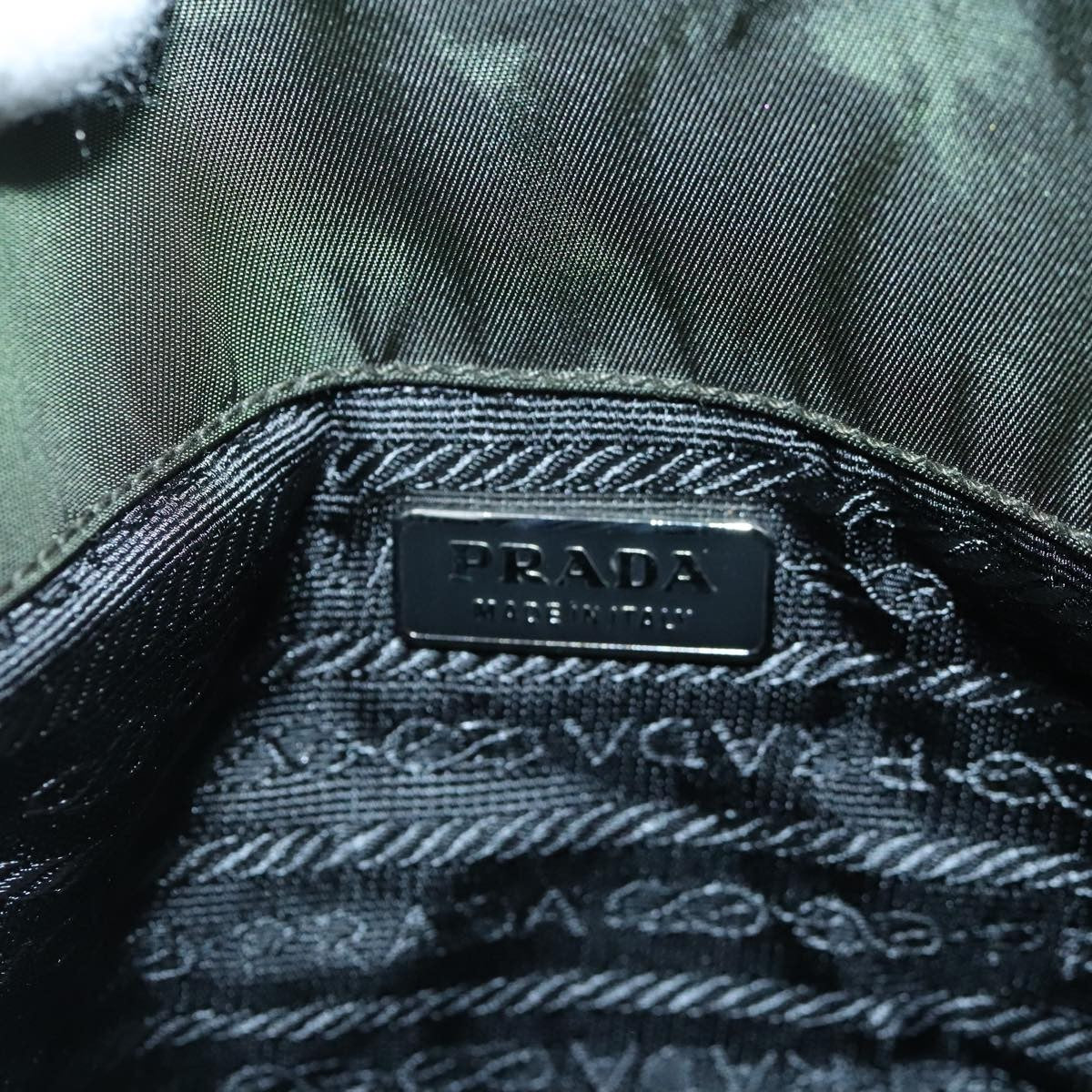 Prada Waist Bag Nylon and leather, KHAKI, NYLON, Shoulder bag