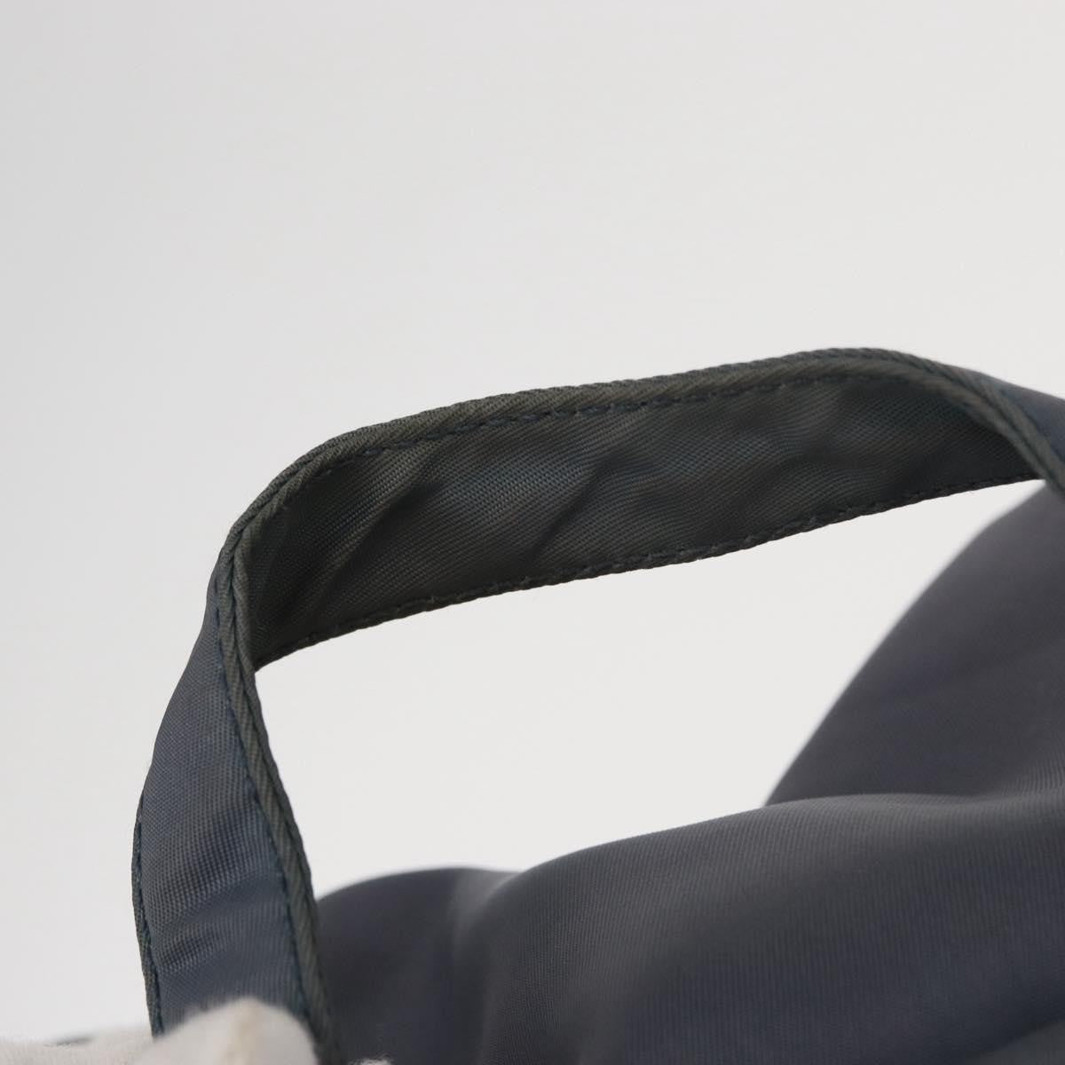 Prada Vela Double Front Pocket Backpack Tessuto with Saffiano Leather, BLUE, NYLON, Backpack