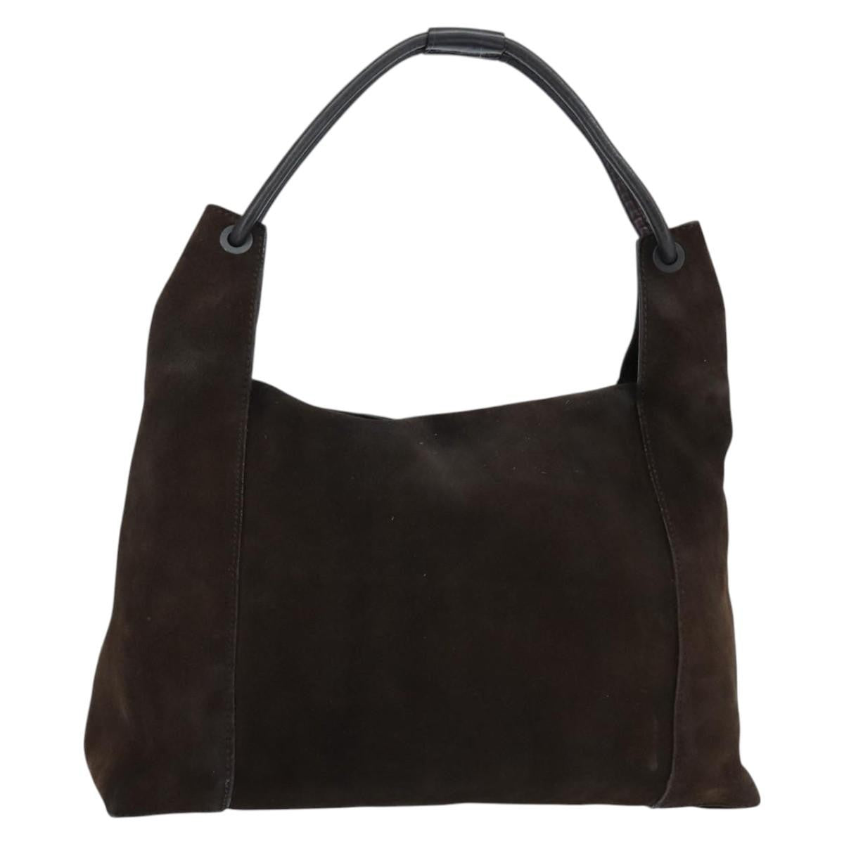 Gucci Hobo Shoulder Bag Suede, BROWN, SUEDE, Shoulder bag