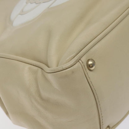 Chanel Camellia Tote Leather, BEIGE, LEATHER, Tote bag