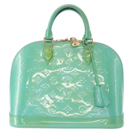 Louis Vuitton Alma Handbag Patent Leather, BLUE, PATENT_LEATHER, Handbag