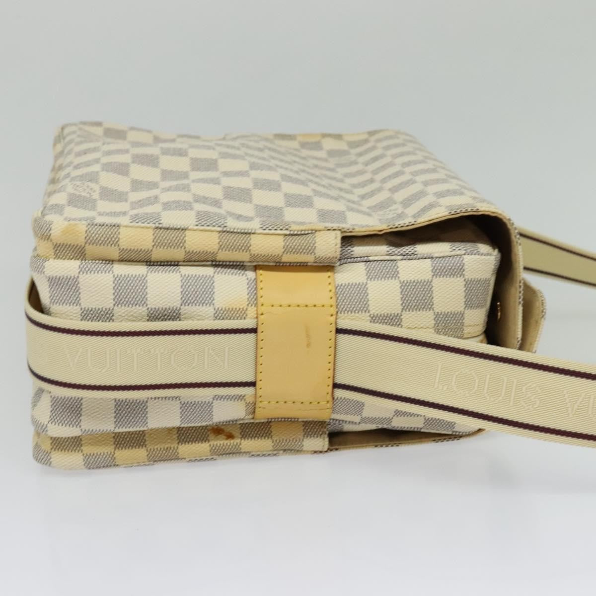 Louis Vuitton Naviglio Handbag Damier, WHITE, CANVAS, Shoulder bag