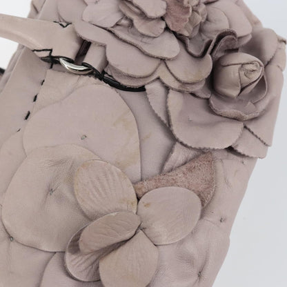 Valentino Garavani Rose Handbag Leather, PURPLE, LEATHER, Handbag