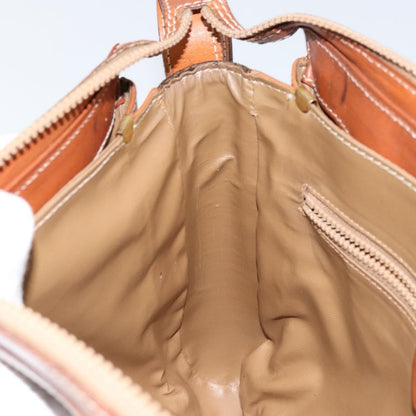 Celine Macadam Shoulder Bag PVC Leather, BROWN, CANVAS, Shoulder bag