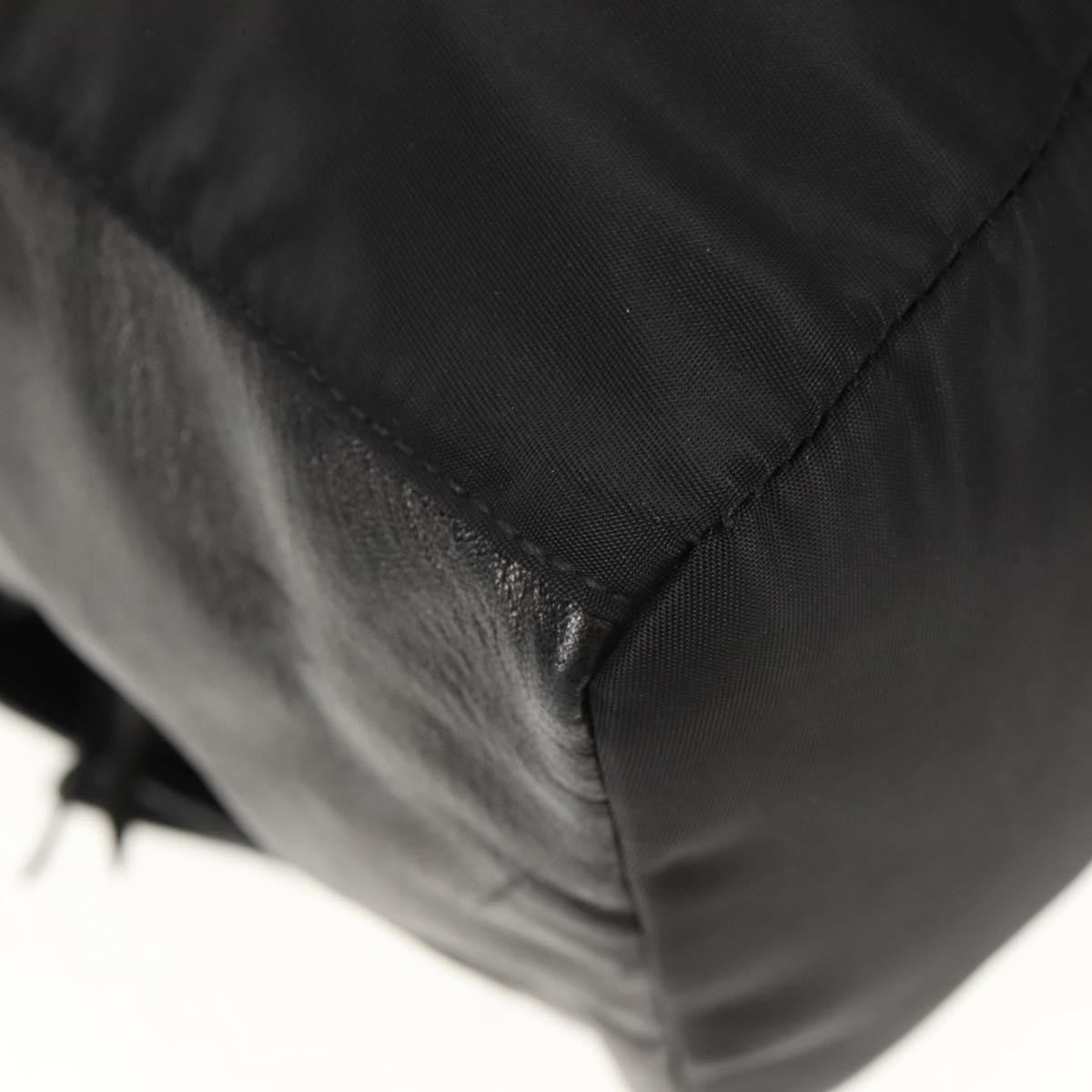 Prada Buckle Backpack Quilted Tessuto, BLACK, NYLON, Backpack