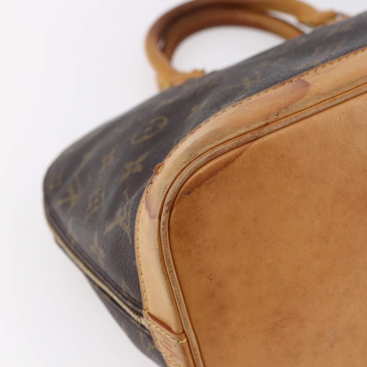 Louis Vuitton Alma Handbag Monogram Canvas, BROWN, CANVAS, Handbag