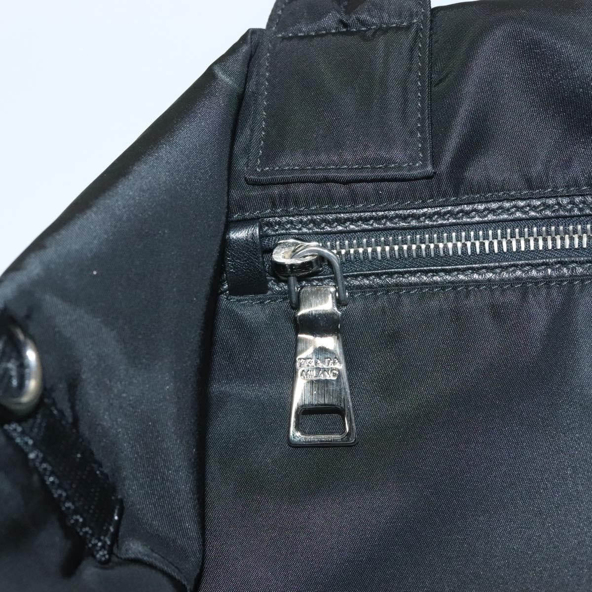 Prada Convertible Double Tote Tessuto, BLACK, NYLON, Handbag