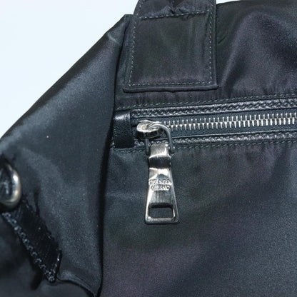 Prada Convertible Double Tote Tessuto, BLACK, NYLON, Handbag