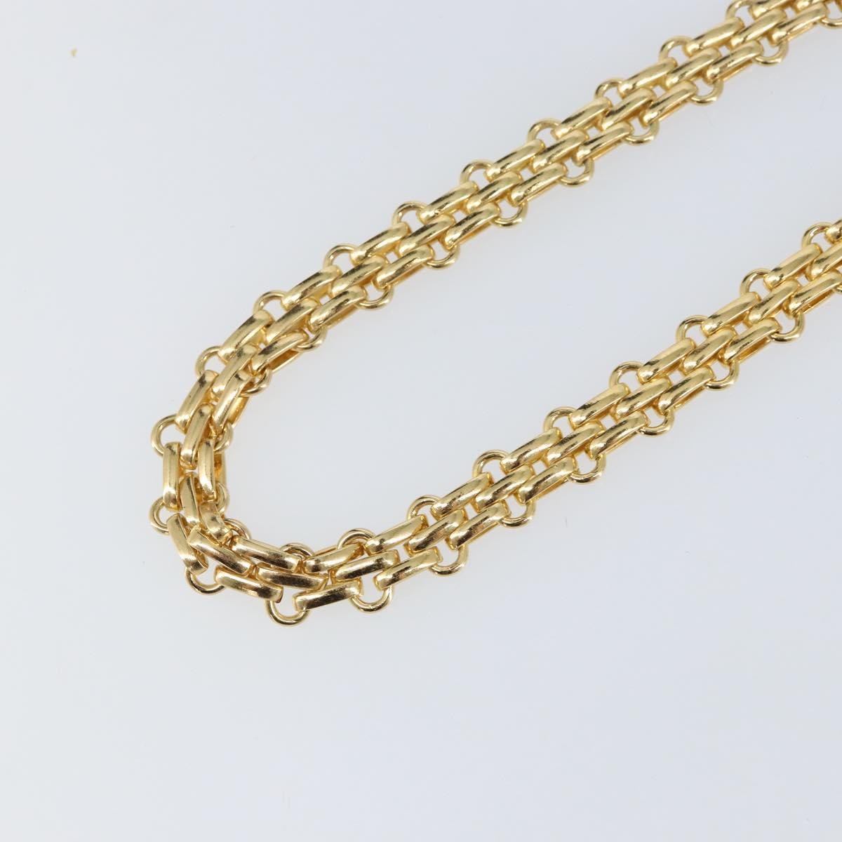 Christian Dior Vintage CD Clasp Chain Necklace Metal, GOLD, METAL, Necklace