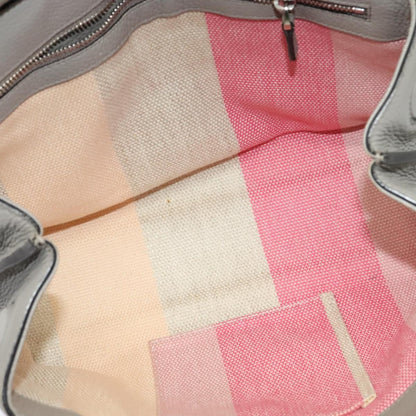 Gucci Bamboo Daily Top Handle Bag Leather, GRAY, LEATHER, Handbag