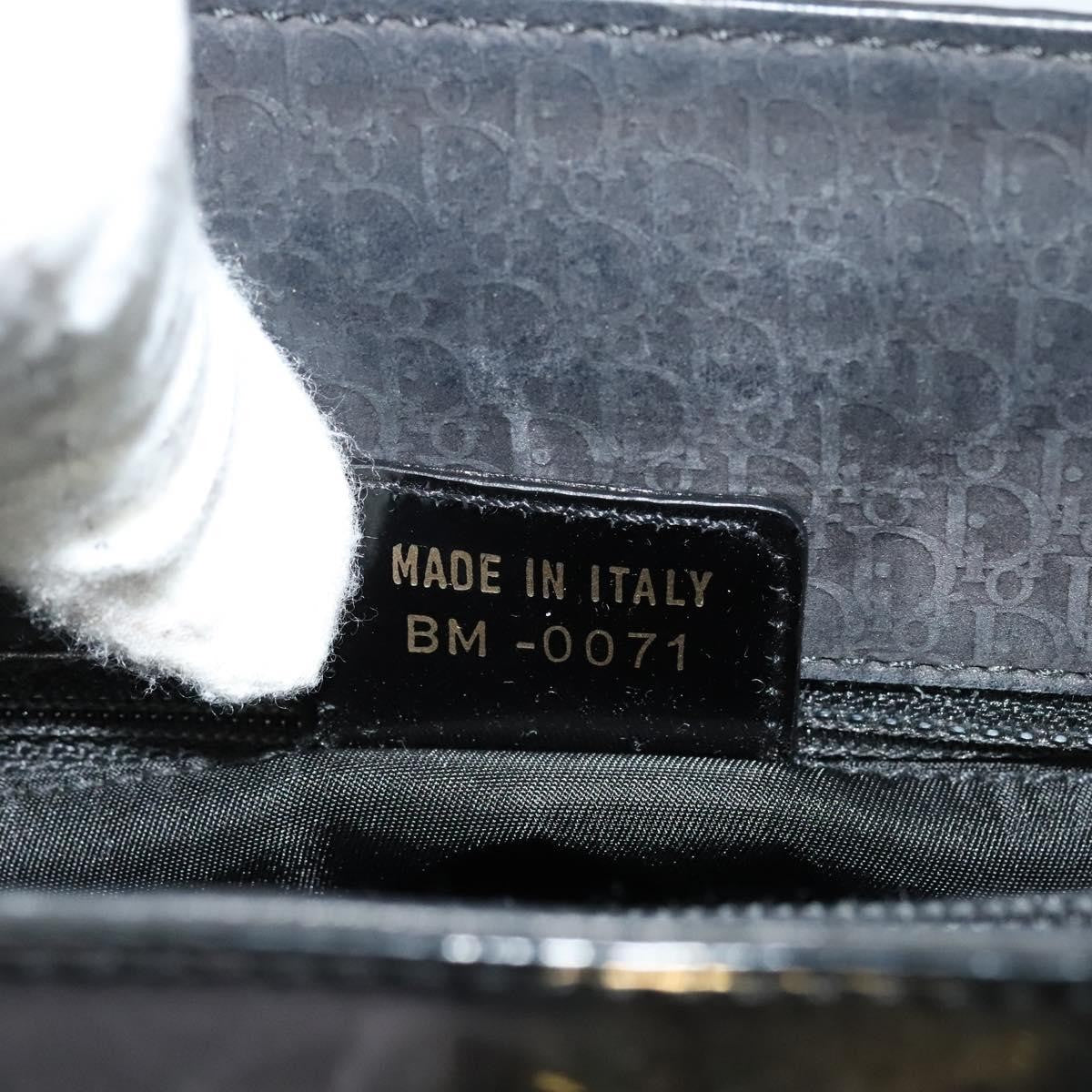 Christian Dior Vintage Trotter Horizontal Tote Canvas, BLACK, CANVAS, Tote bag