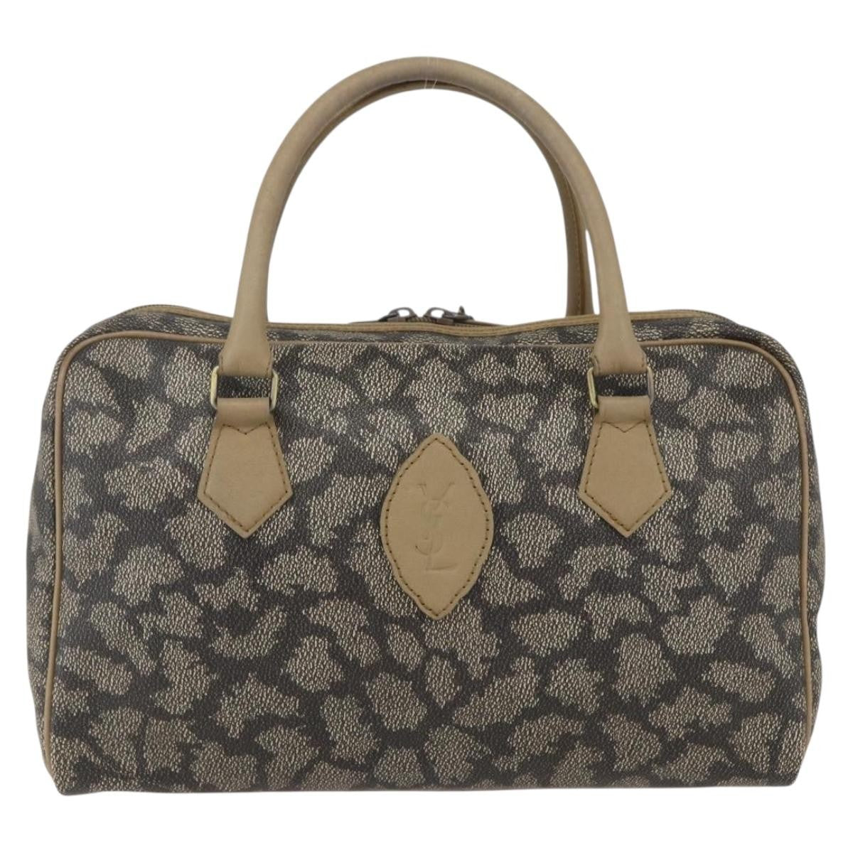 Saint Laurent Vintage Handbag PVC Leather, GRAY, PVC, Handbag