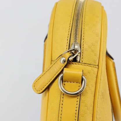 Gucci Diamante bright briefcase Leather, YELLOW, LEATHER, Briefcase