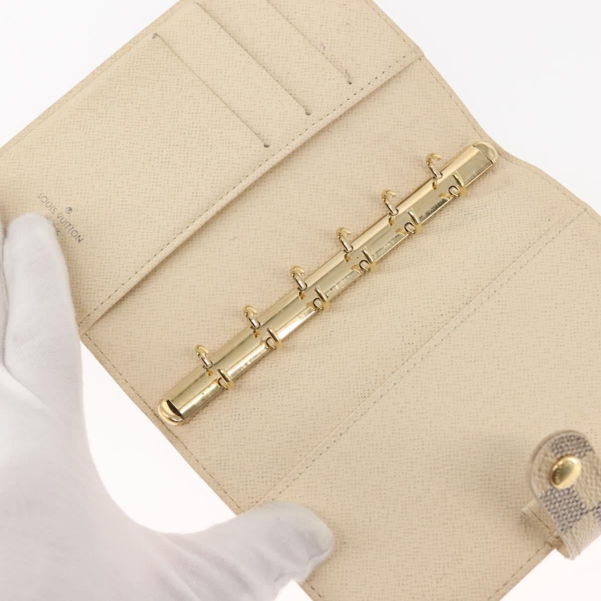 Louis Vuitton Agenda Cover Damier Azur, BEIGE, CANVAS, Toiletry Case