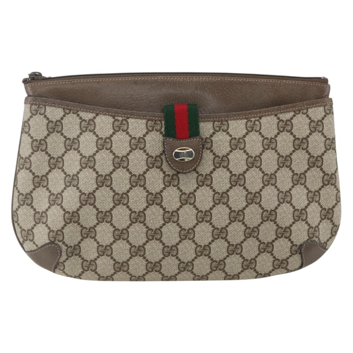 Gucci Vintage Web Crossbody Bag GG Coated Canvas, BEIGE, CANVAS, Shoulder bag