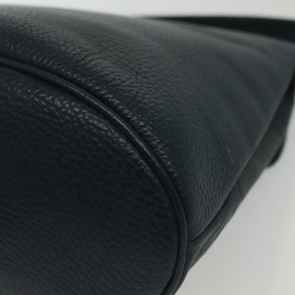 Christian Dior Vintage Handbag Leather, NAVY, LEATHER, Handbag