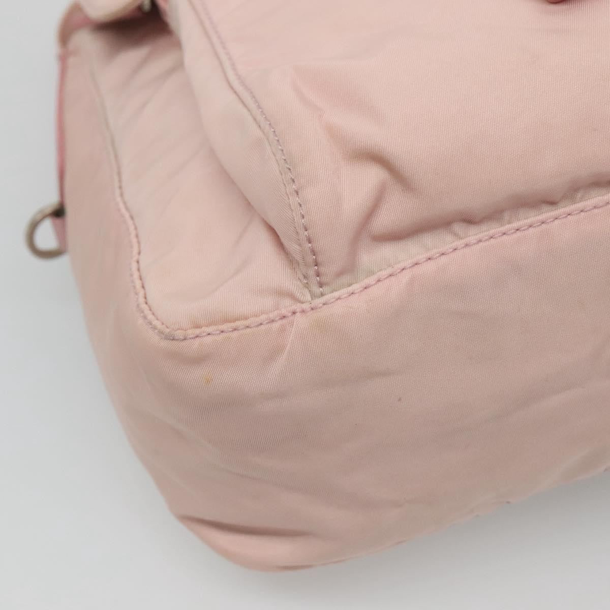 Prada Buckle Messenger Bag Tessuto, PINK, NYLON, Shoulder bag