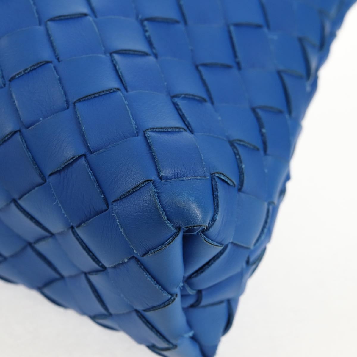 Bottega Veneta Zip Pouch Intrecciato Nappa, BLUE, LEATHER, Clutche & pouche