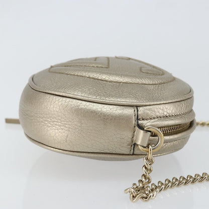 Gucci Soho Chain Bag Leather, GOLD, LEATHER, Shoulder bag